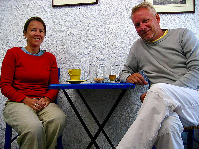 Be sure to try Rakomelo (Raki with honey) when you travel to Chora on Serifos.