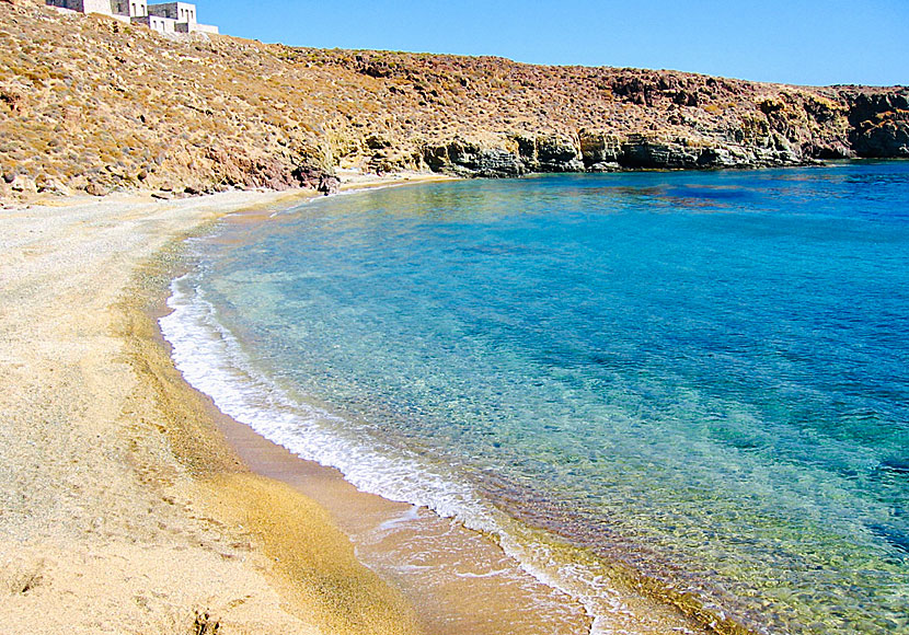 The best beaches on Serifos. Lia beach.