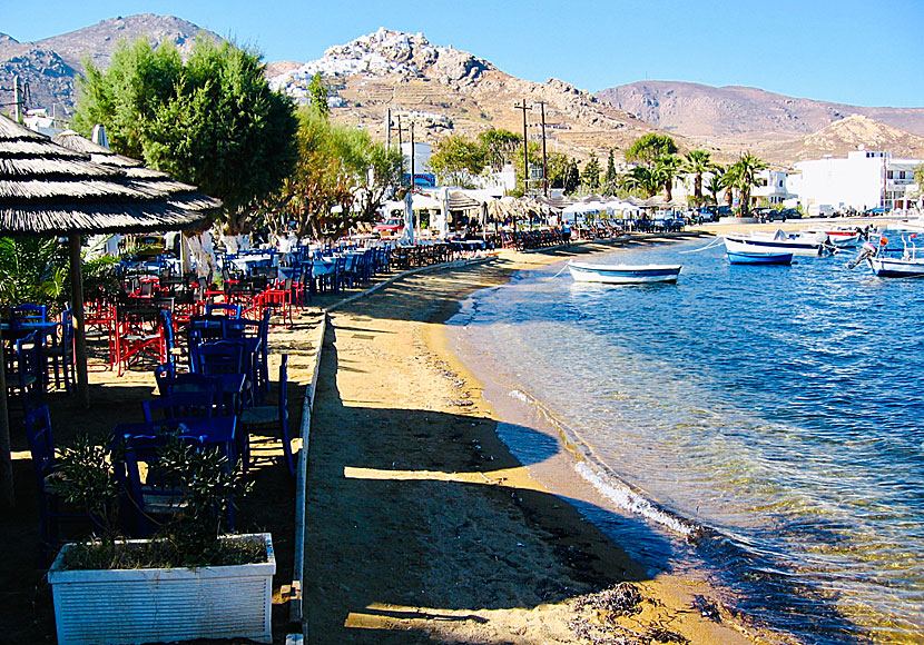 Livadi in Serifos. Accommodation. Restaurants. Beach.