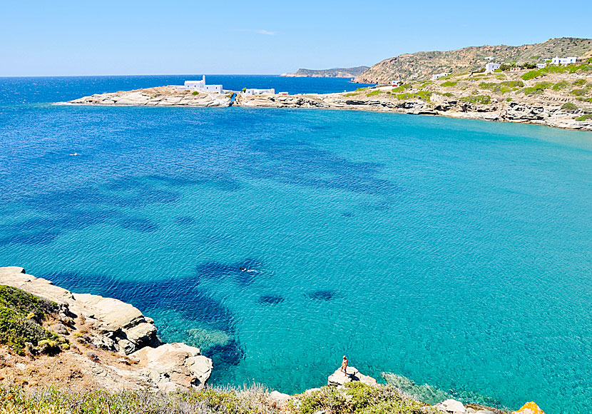 Snorkeling on Sifnos in Greece.