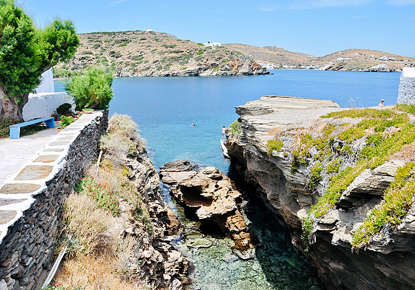 The Virgin Mary caused the peninsula where the Chrisopigi monastery is located to split in half.