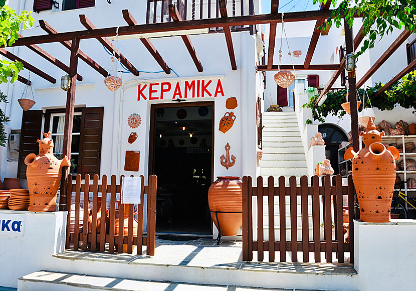 One of many ceramic shops on Sifnos in Greece.