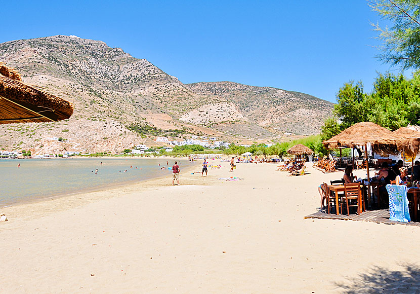 Kamares beach on Sifnos in Greece.