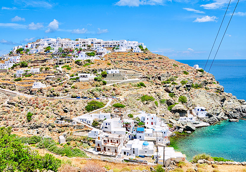 Kastro and Seralia at Sifnos in Greece.