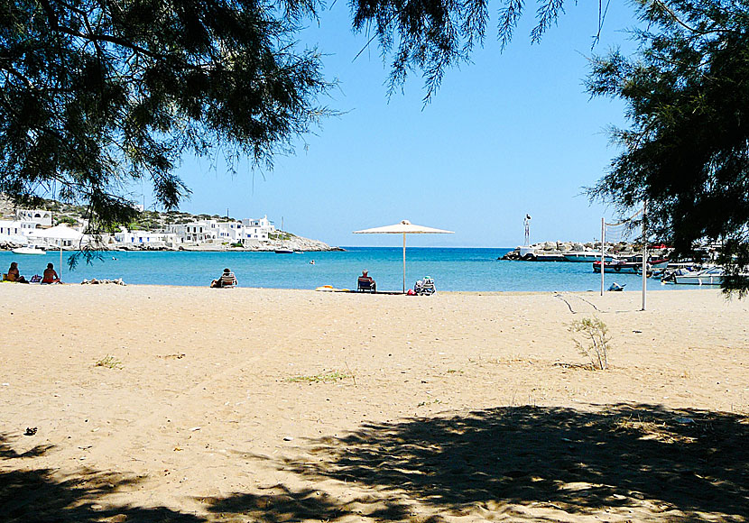 Sikinos best beach is the one in the port of Alopronia.