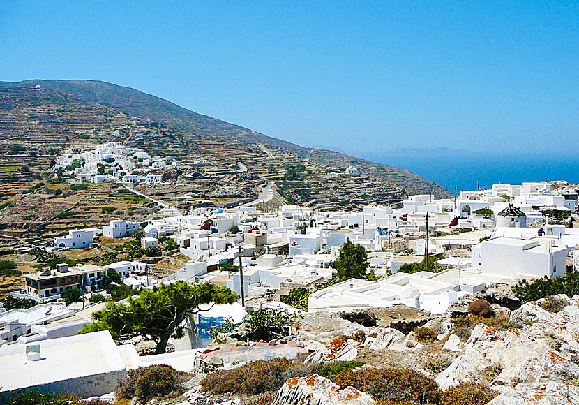 Chorio seen from Kastro in Sikinos.