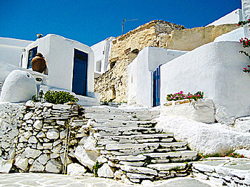 The village Chorio on Sikinos.