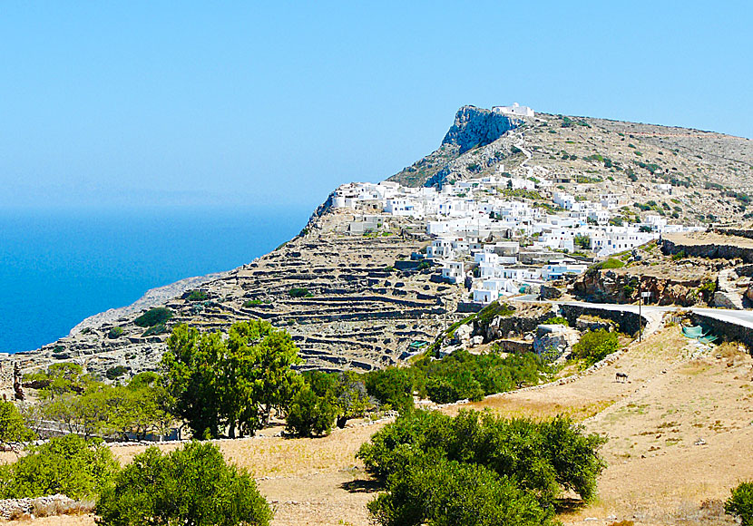 Kastro seen from Chorio on Sikinos.