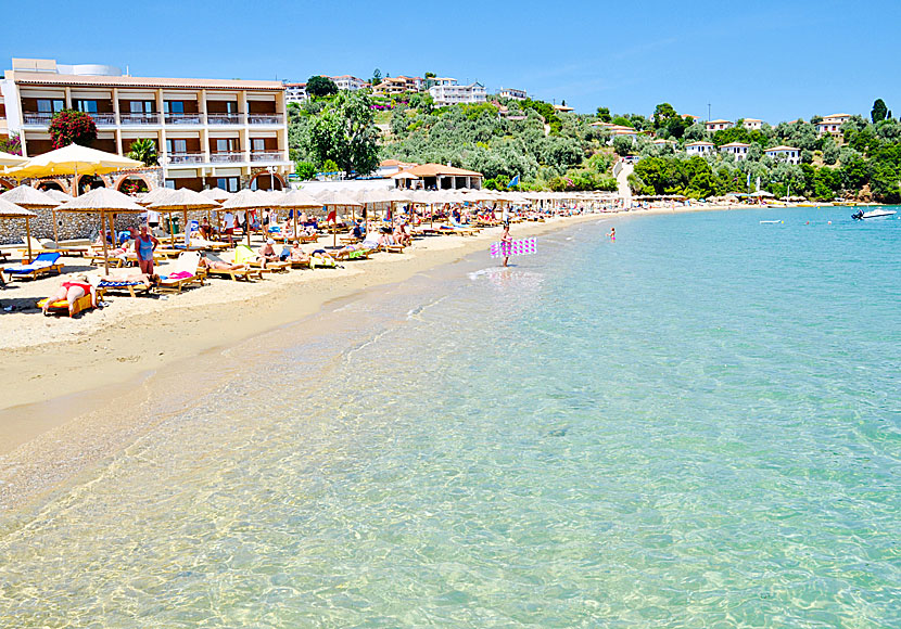 The best beaches in Skiathos. Achladies beach.