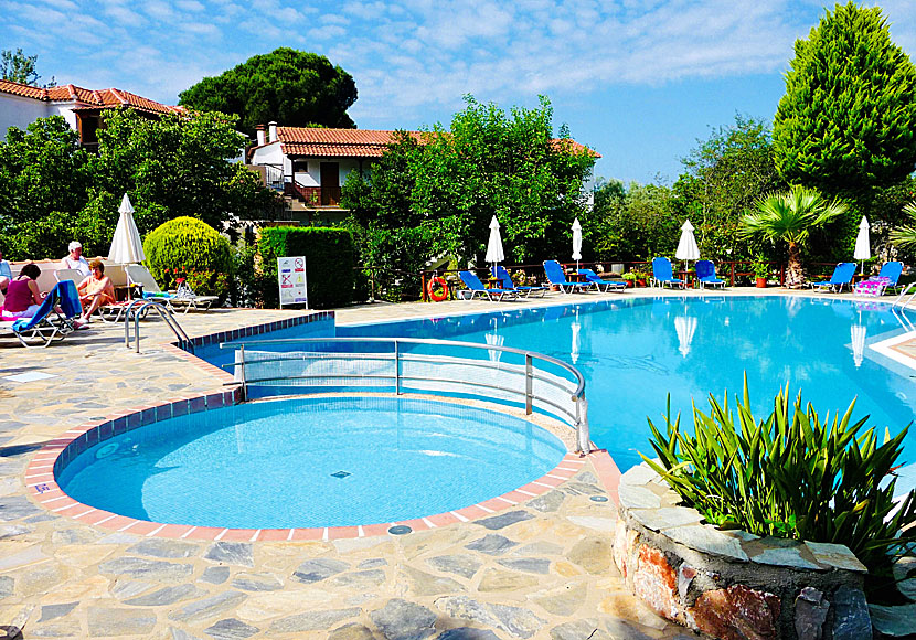 Elsa Hotel at Koukounaries beach in Skiathos.