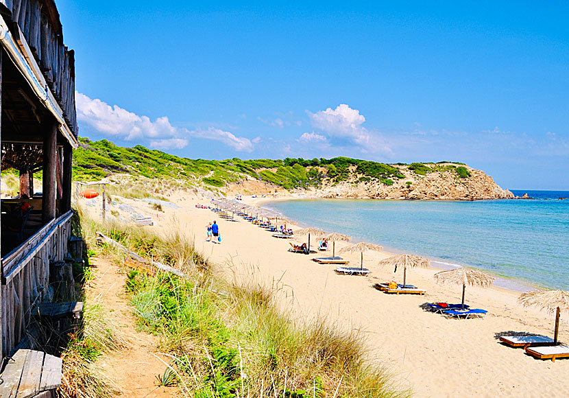 The best beaches in Skiathos. Ghournes beach.