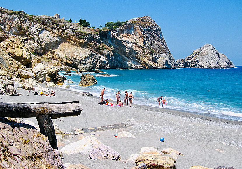 The best beaches in Skiathos. Kastro beach.