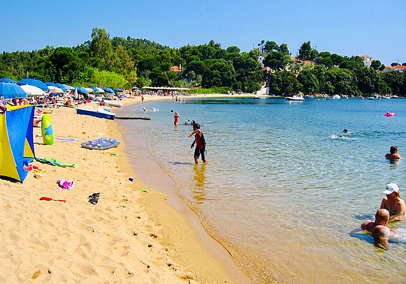 The best beaches in Skiathos. Kolios beach.