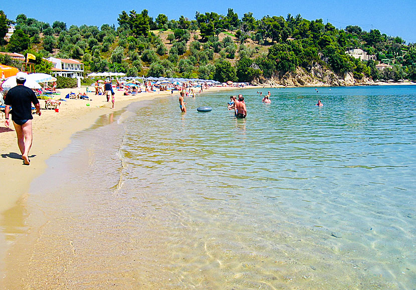 The best beaches in Skiathos. Troulos beach.