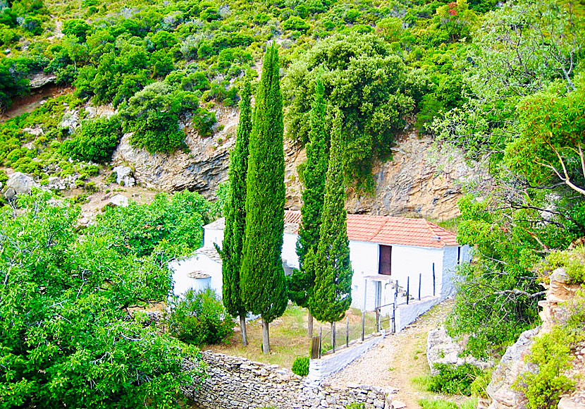 Agios Taxiarchis monastery on northeast Skopelos.
