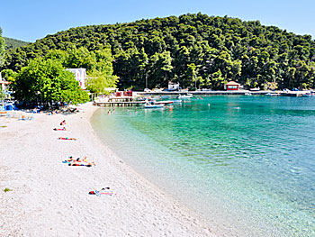 Agnontas beach on Skopelos.