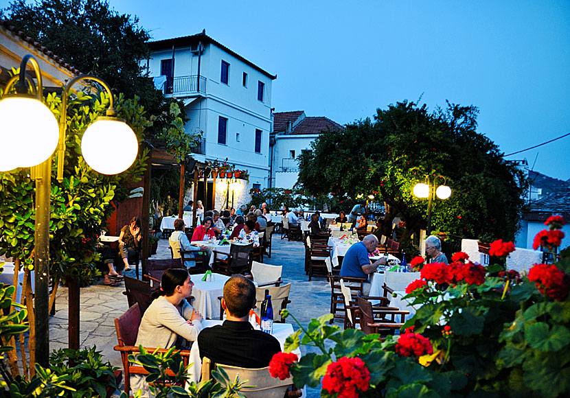 Anna's Restaurant in Skopelos town.