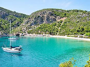 Limnonari beach on Skopelos.