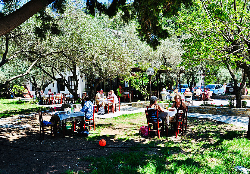 Limnonari Restaurant on Skopelos in the Sporades.