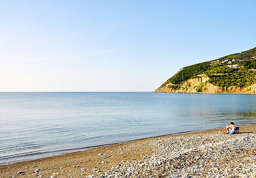 Skopelos town beach.