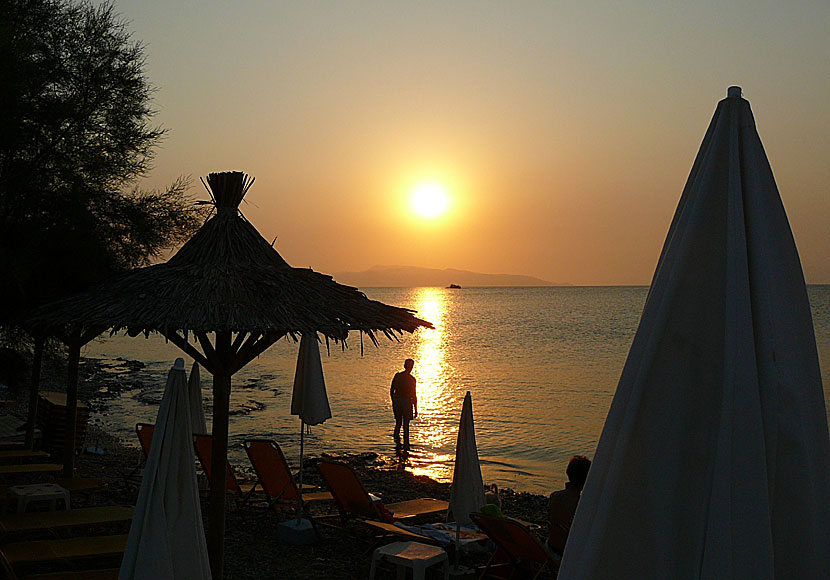 The sunset in Skala on Agistri.