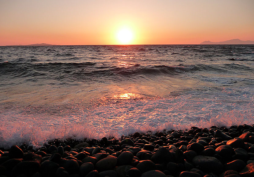 The sunset in Mandraki on Nisyros.