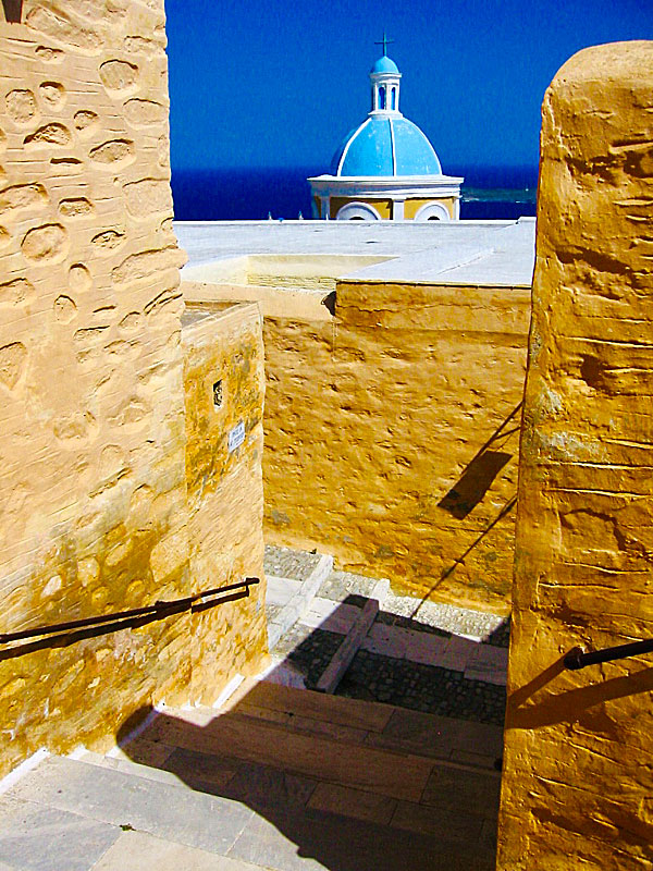 The Catholic Cathedral of Agios Georgios in Ano Syros.