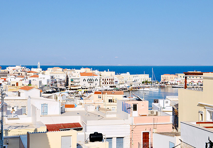 View from the Ethrion Hotel in Ermoupolis on Syros.