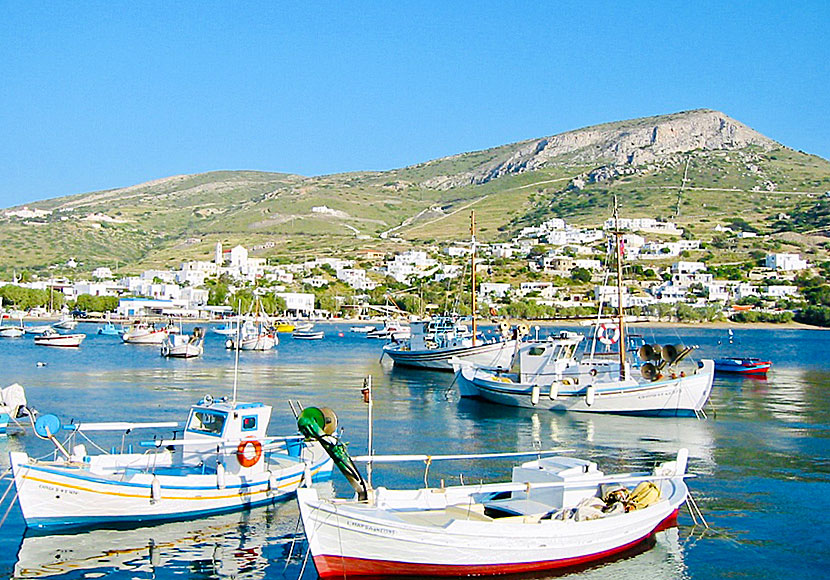 The port of Kini on Syros in the Cyclades.