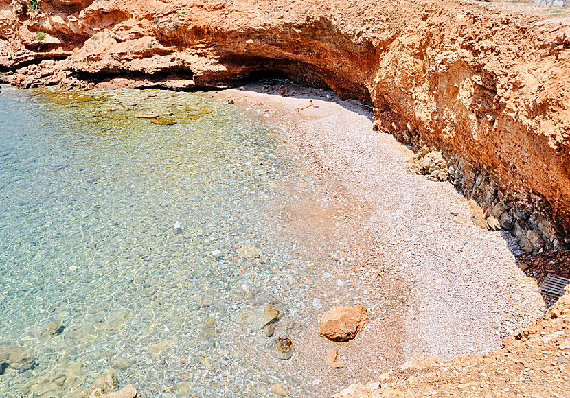 The sandy beach Kokkina beach which is located near Finikas.