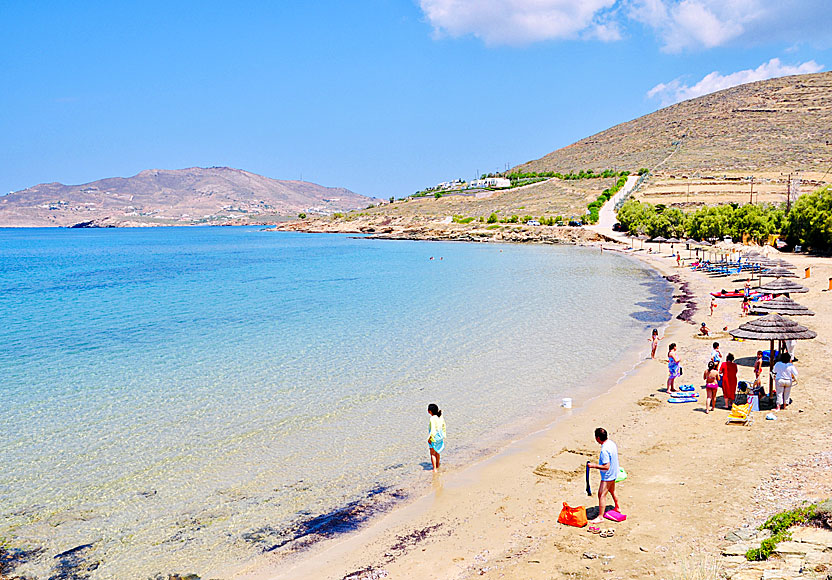 Komito beach on Syros in the Cyclades.