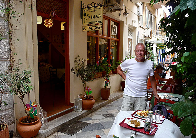 Takeaway In Ermoupolis on Syros.