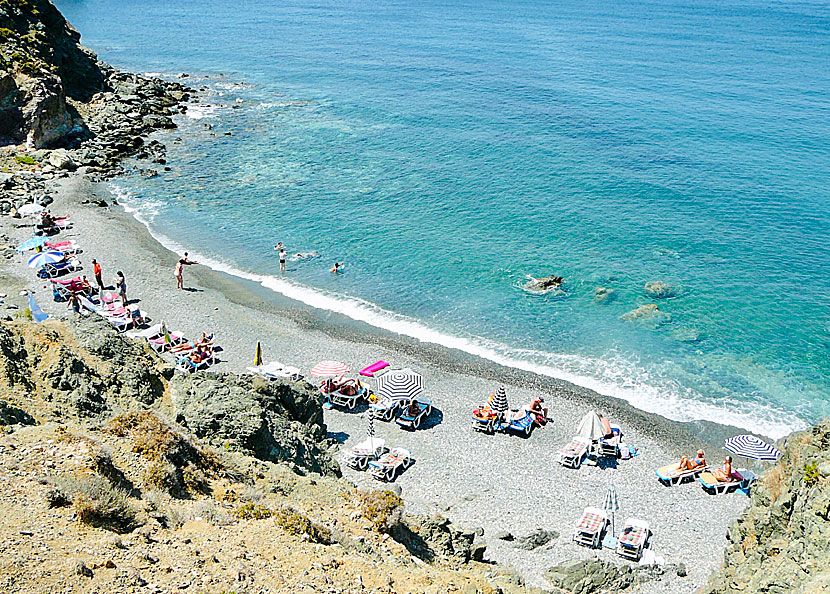 The best beaches on Telendos. Hohlakas beach.