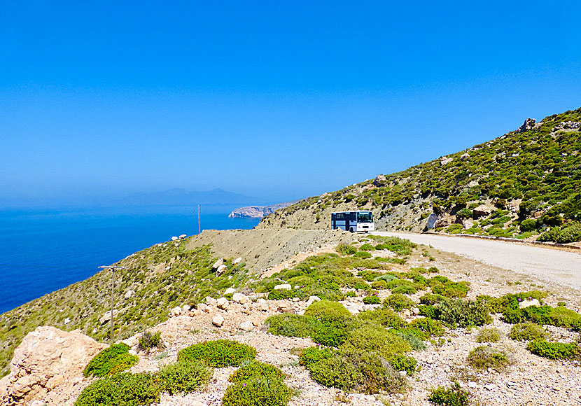 Bus to the monastery of Agios Panteleimon runs every Sunday and departs from Livadia square.