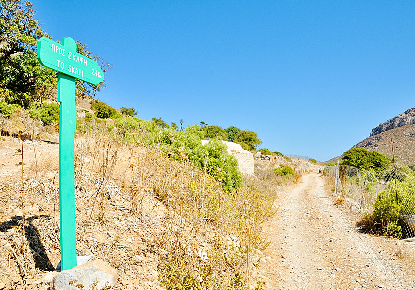 Hike to Skafi beach on Tilos.