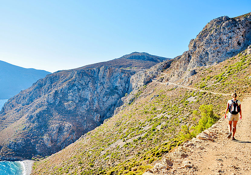 Hike to unknown beaches on Tilos.