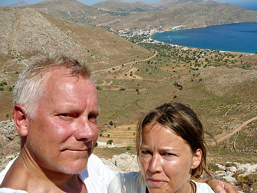 Many people travel to Tilos to hike in the beautiful landscape.