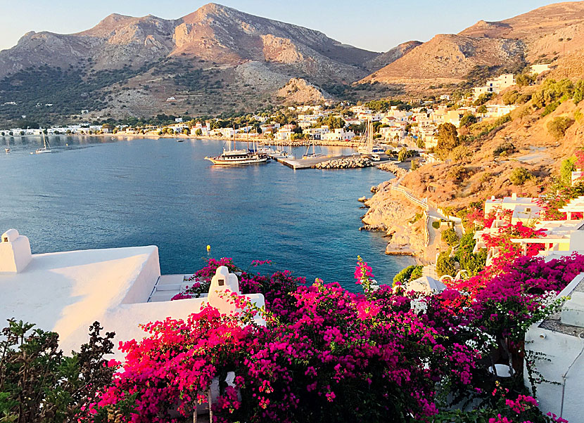 Livadia seen from Ilidi Rock on Tilos.