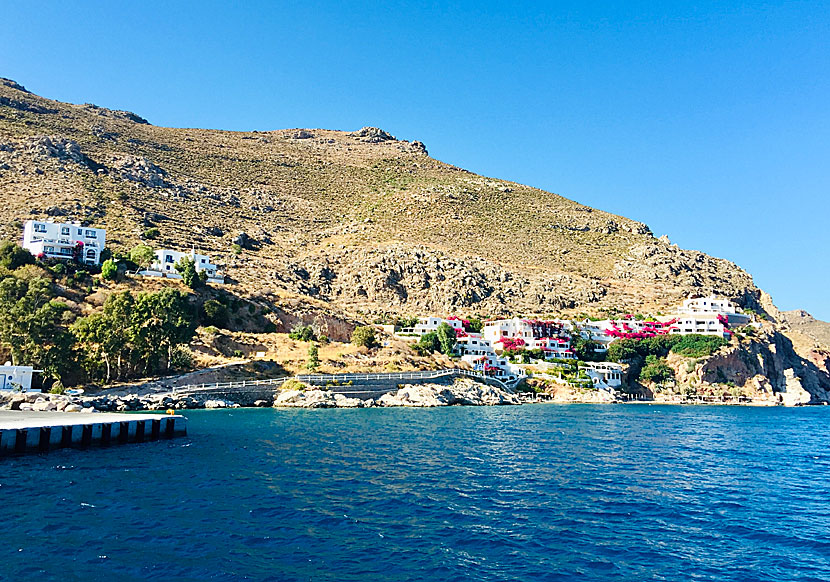 The hike to Lethra starts above the Ilidi Rock Hotel in Livadia.