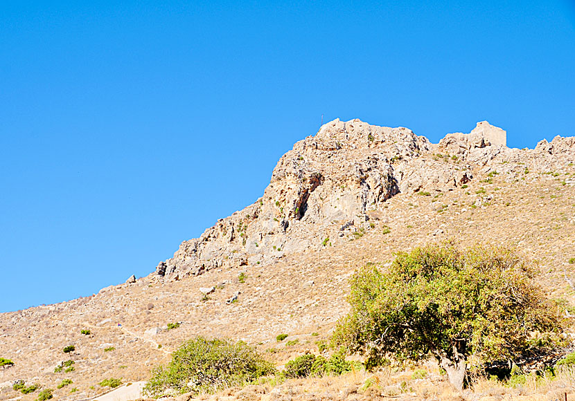 Hike to Kastro above the village of Megalo Chorio on Tilos.