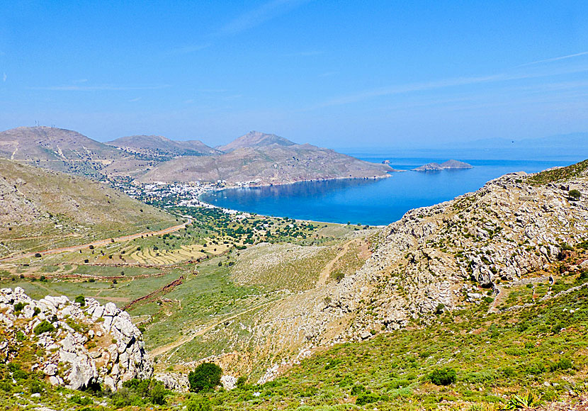 View of Livadia Bay on Tilos.