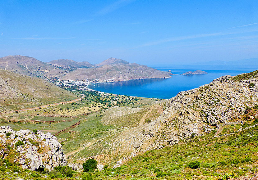 From the monastery of Panagia Politissa you follow the asphalt road down to Livadia where a swim and a cold beer await.