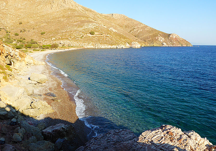 Lethra beach in Tilos.