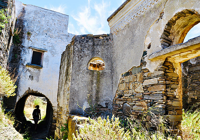 Abandoned village of Monastiria in Tinos.