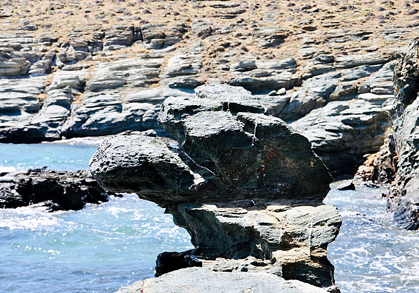 Snorkeling with turtles on Tinos in Greece.