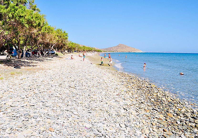 Don't miss Agios Fokas beach when you travel to Tinos town in the Cyclades.