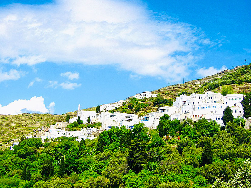 The village of Kardiani on Tinos in the Cyclades.