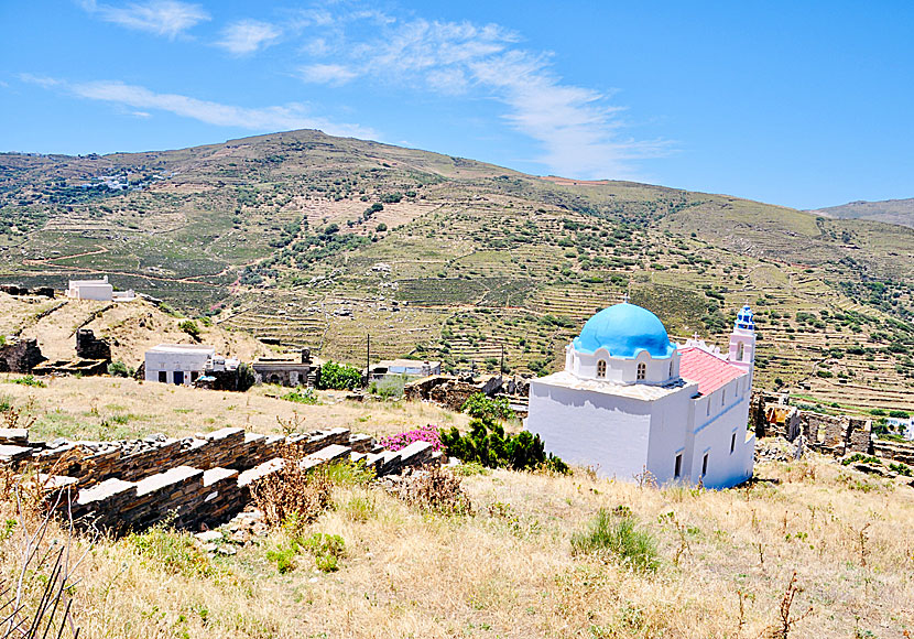 The church in Monastiria on Tinos.