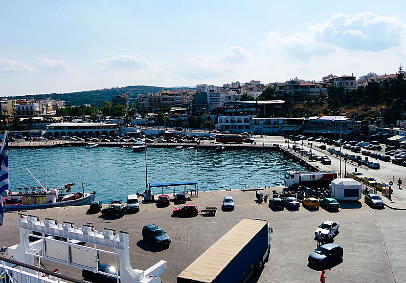 The port in Rafina.