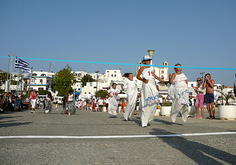 Born to run with Bruce Springsteen jogging around Lipsi in Greece. 